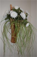 19" Long Bamboo Hanging Flower Basket