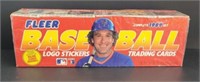 Fleer baseball logo stickers and trading cards