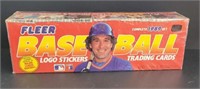 Fleer baseball logo stickers and trading cards