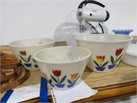 3 PC TULIP MIXING BOWL SET