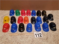 22 MINI BASEBALL HARD HATS