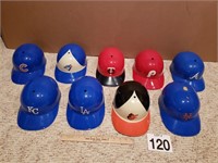 9 BASEBALL HARD HATS
