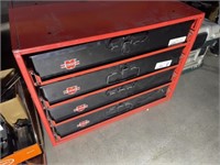 4 DRAWER METAL CABINET W SOME FASTNERS