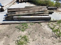 Assorted posts & lumber,