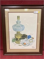 Framed print by C. Don Ensor “Sew Perfect”