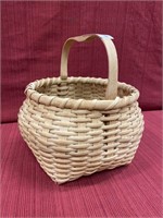 Handcrafted gathering basket 11” hgt 9” diameter