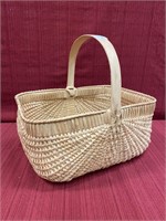 Modern hand crafted gathering basket 13”x13”x10”