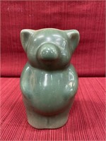 Bybee pottery bear bank 6” hgt.