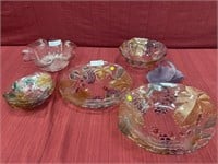 8 Mikasa glass ware items.