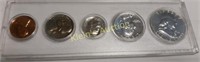 gorgeous 1961 proof coin set silver too!