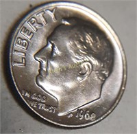 rare 1968 Roosevelt Dime Die Error! coin