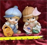 Homco 1439 Boy&Girl Porcelain figurines