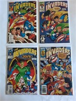 The Invaders #1-#4 Marvel comic book