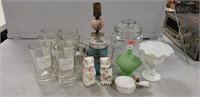 Assorted Vintage Items, 6 Falstaff Glass Mugs