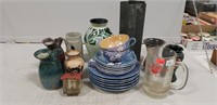 Assorted Pottery, Twin Kiss Mug & More