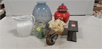 Assorted Vintage Items, Lantern, Marbles & More