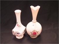 Two china bud vases: 7" Aynsley Pembroke