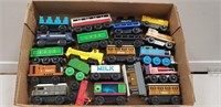Tray Lot Of Assorted Toy Train Cars