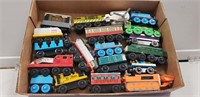 Tray Lot Of Assorted Toy Trains & More