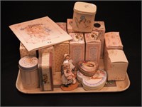 Jan Hagara porcelain figurines and tin boxes