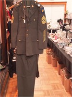 Army dress blouse with pants and insignias