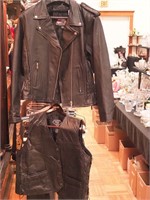 Woman's Jim Leather, Inc. black leather