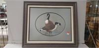 1 Framed Canadian Geese Print (25.5"×22")
