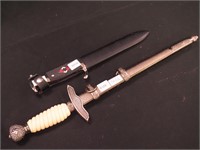 Two replica knives: WWII Hitler Youth knife