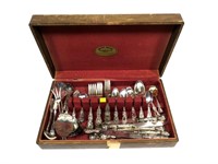 Set, 4 pc. service for 12 silver plated flatware