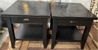 11 - PAIR OF MATCHING END TABLES