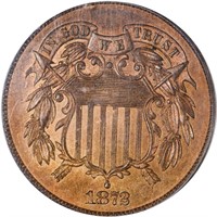 2C 1872 PCGS MS65 RB CAC