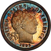 10C 1893 PCGS PR68 CAC