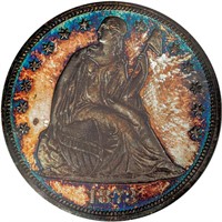 $1 1873 SEATED NGC PR64 CAC