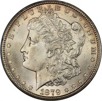 $1 1879-CC CAPPED DIE PCGS MS64+ CAC