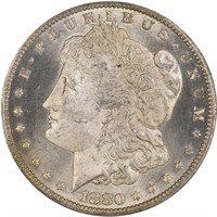 $1 1880/79-CC REVERSE OF 1878 PCGS MS65