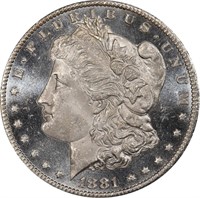 $1 1881-CC PCGS MS64 DMPL CAC