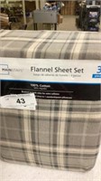 Flannel sheet set twin size