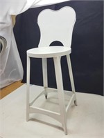 Vintage metal kitchen Stool / Chair seat 20"h