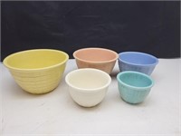 Roseville Ohio Bowls set, see condition