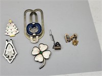 10 k Gold Guide Pin & Sterling Silver Lot