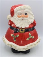 Coal Painted Santa Claus Cookie Jar