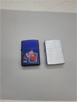 2 zippo lighters