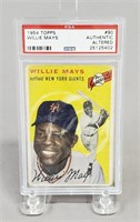 1954 Topps Willie Mays PSA  Authentic Card