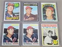 6 Ted Williams Topps Baseball Cards