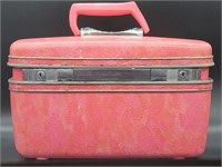 Vintage Samsonite Pink Train Case / Cosmetics Case