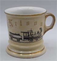 Occupational Shaving Mug - Railroad Train Engineer