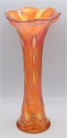 Imperial Bulls Eye & Rib Marigold Carnival Vase