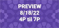 LIVE PREVIEW -Thursday 8/18/22 4-7PM