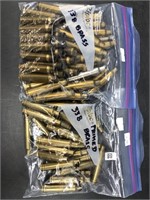 Two bags of .338 brass casings