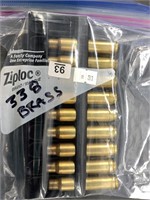 20 brass casings for .338